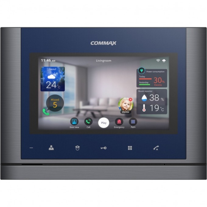 Абонентский монитор COMMAX CIOT-700M Metalo Blue CIOT-700M_Metalo Blue