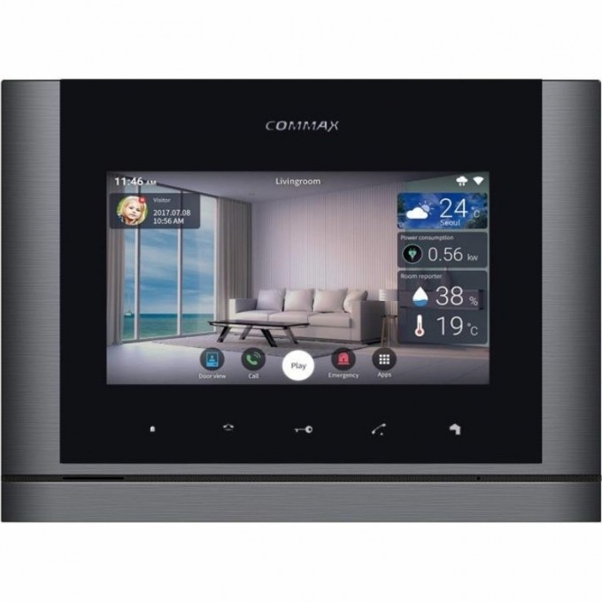 Абонентский монитор COMMAX CMV-70MX Grey Black Smog CMV-70MX_Grey_Black_Smog